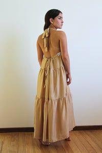 Kate Gold Silk Dress