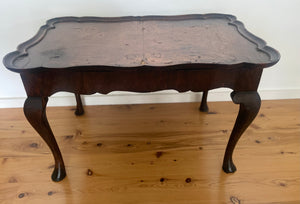 Elegant Marquetry Tray and Table