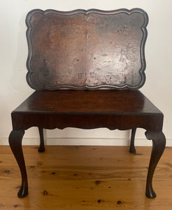 Elegant Marquetry Tray and Table