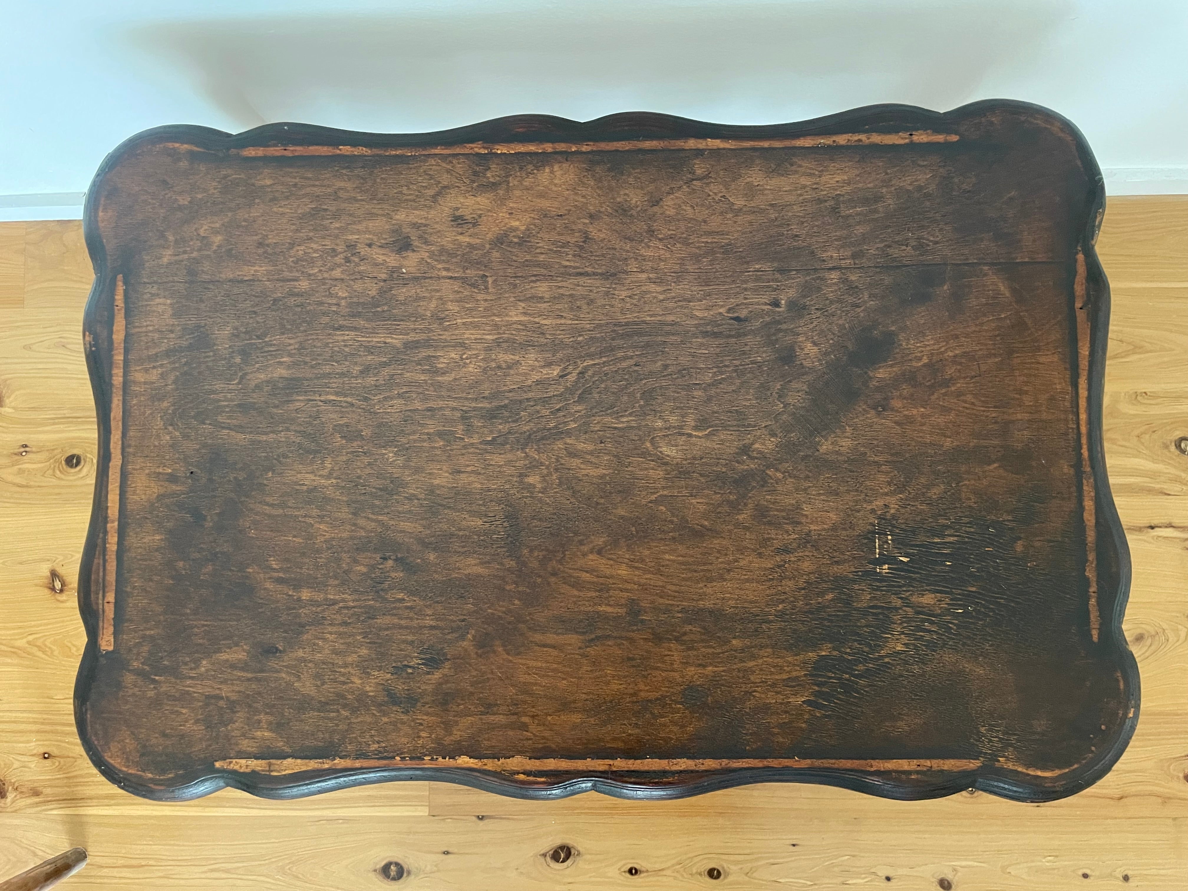 Elegant Marquetry Tray and Table