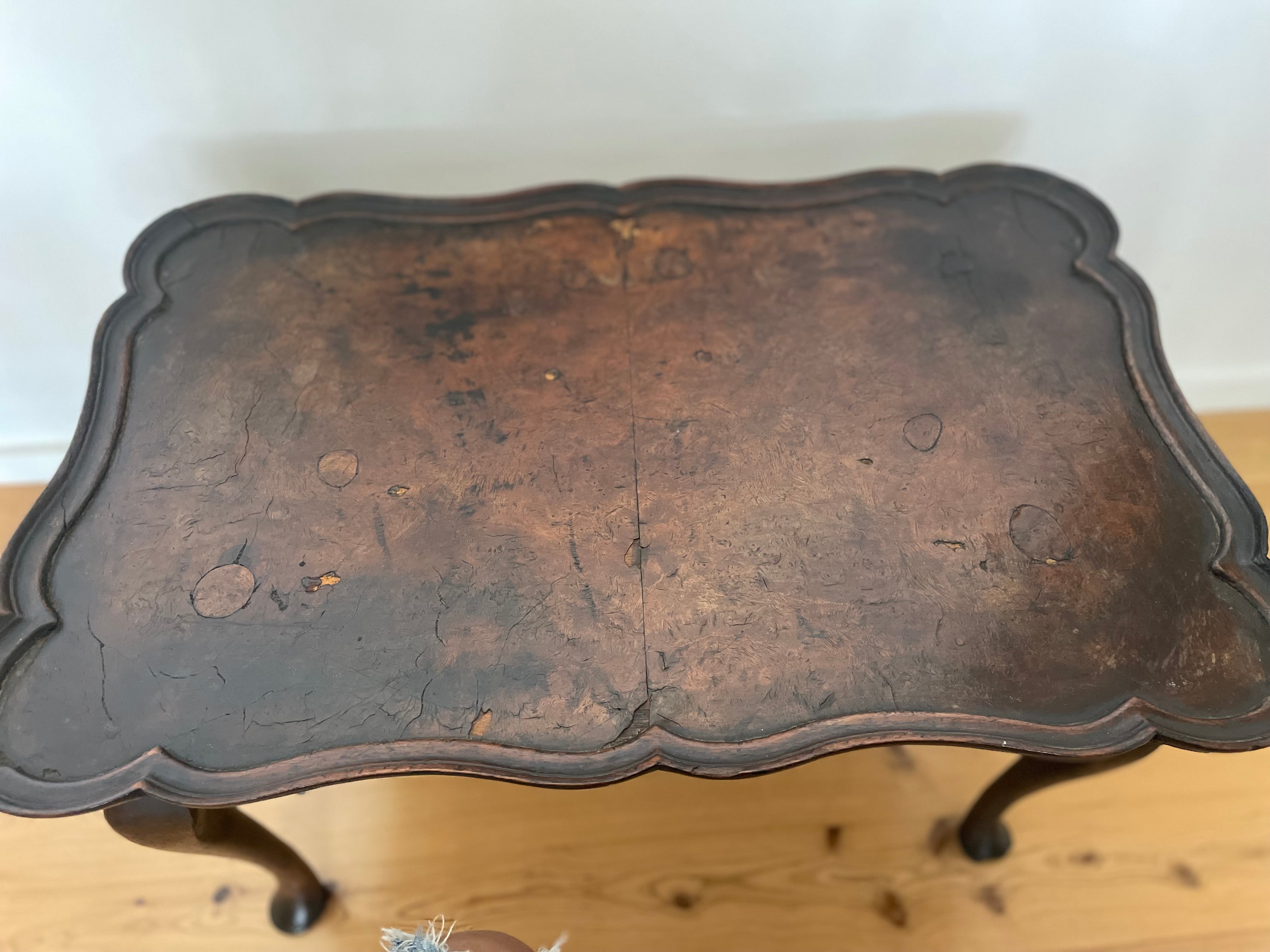 Elegant Marquetry Tray and Table