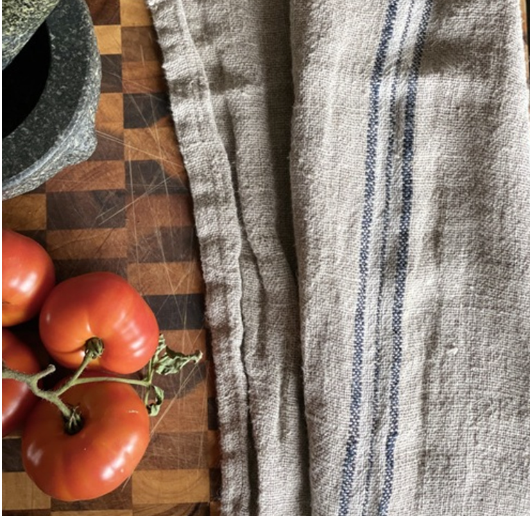 Stripe Hand Loomed Tea Towel