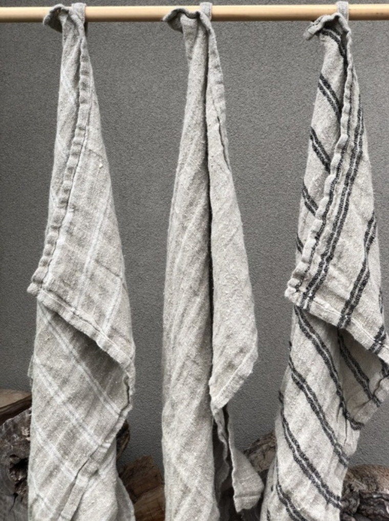 Stripe Hand Loomed Tea Towel